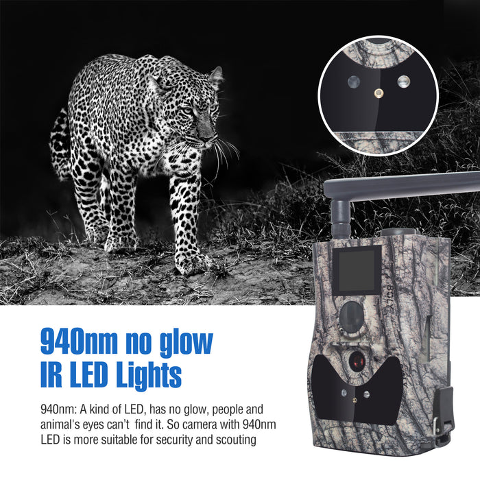 The BolyGuard 4G wireless trail camera captures 24 Mega Pixel crystal images and full HD 1080P videos with sound recording, providing more high-quality details during daytime and night.