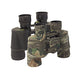 Binoculars camouflaged using Camoform wrap. Camo Form is ideal for camouflaging wildlife equipment including binoculars, scopes, trail cameras, trapping equipment etc. - whatever you're taking into the field. Washable and Re-usable.