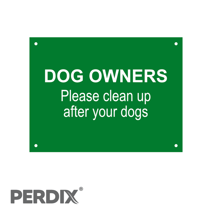 Dog Owners - Please clean up after your dogs Large