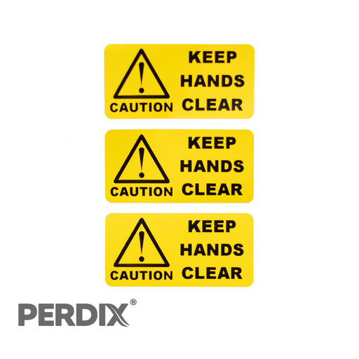 Keep Hands Clear Label