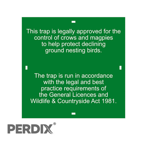 Perdix Clam Trap Sign