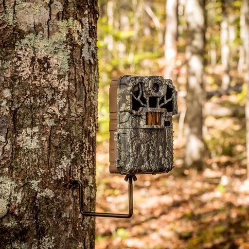The Browning Economy Tree Mount easily attaches to trees and other wooden surfaces providing a stable platform for your trail cameras