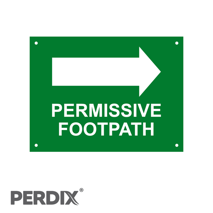 Footpath Permit Permissive Footpath. Gate Sign — Perdix Wildlife Supplies