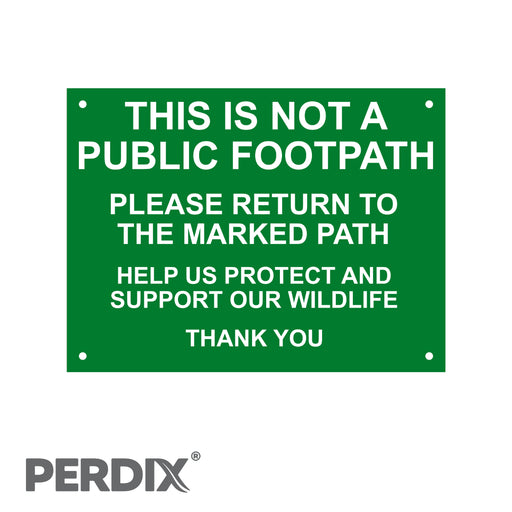 THIS IS NOT A PUBLIC FOOTPATH Sign