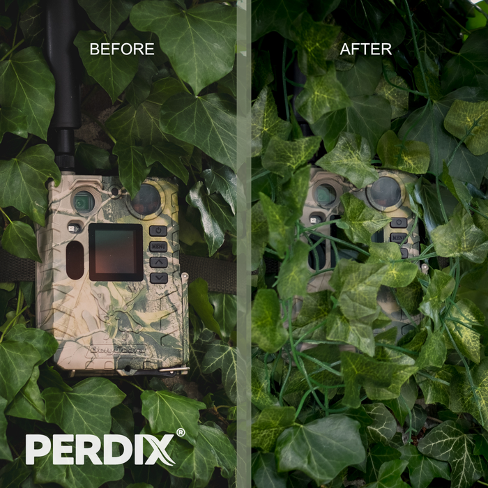 Realistic artificial ivy that is perfect for concealing your trail camera. 