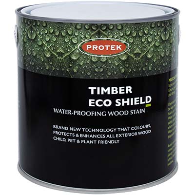 Timber Eco Shield will prolong the life and good looks of your timber by using the latest nanotechnology that leaves a waterproof finish. It can be used on all outside (and inside) timbers. It gives a traditional matt wood stain finish in a range of natural colours&nbsp;that would sit perfectly in any garden, woodland, park or agricultural land.