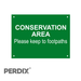 Conservation area gate sign for farms and estates. Large