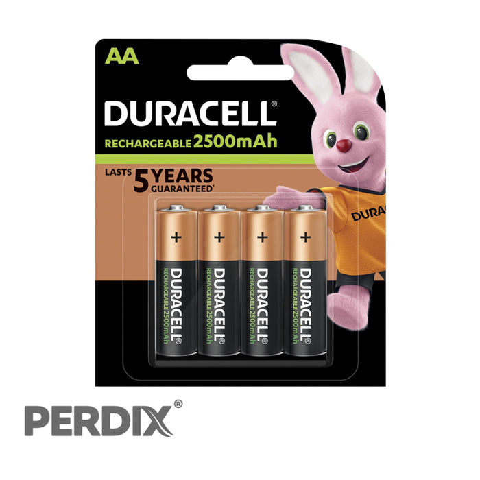 Duracell Rechargeable AA Batteries 2500mAh (Pack of 4)