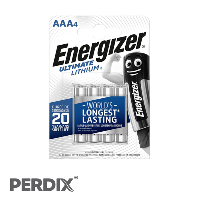 Energizer Ultimate Lithium Batteries AAA (Pack of 4)