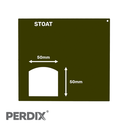 Our PERDIX Squirrel Tunnel Excluders are designed to reduce non-target captures. Entrance dimensions are 50mm high x 50mm wide for stoat