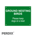 Ground Nesting Birds Farm Gate Post Sign, Large