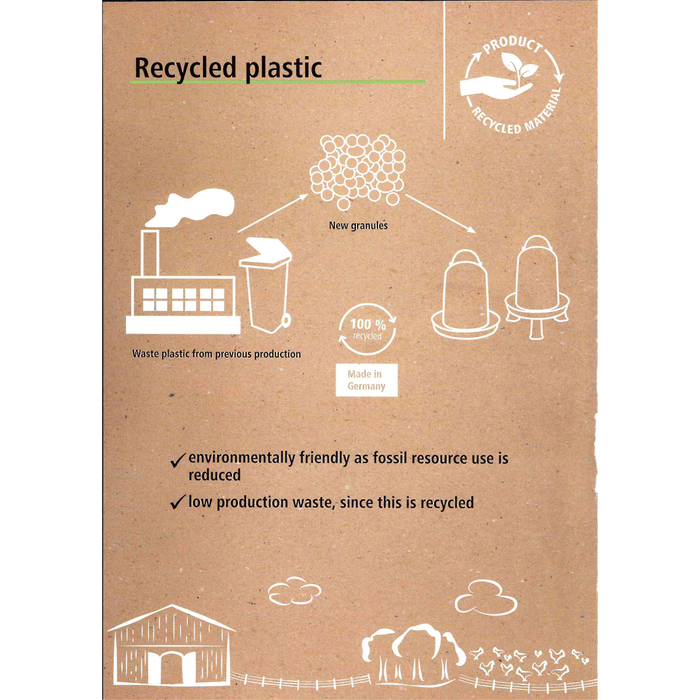 Kerbl 2.5 kg Recycled Plastic Feeder - 70161