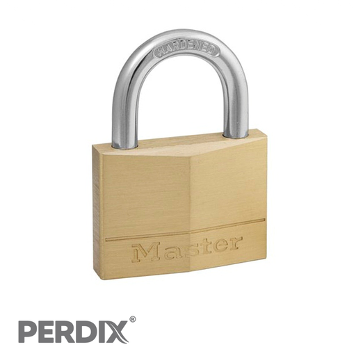 Master Lock Solid Brass Padlock. Corrosion resistant solid brass body with double locking hardened steel shackle.