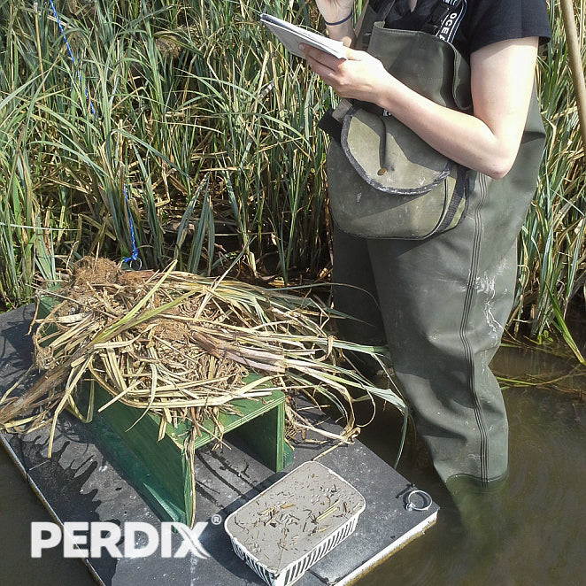 PERDIX Mink Raft With Protective Edging. With concern for the increasing amounts of plastic waste in aquatic environments, our tried and tested PERDIX Mink Raft is now available with protective edging to prevent the possibility of polystyrene breaking from the raft. The optional tracking kit includes all that you will need to make a tracking cartridge. This includes: 1kg of Buff stoneware clay, 500 grams of kiln-dried sand, a 25cm plastic basket and a 230 x 110 x 80mm block of floral foam.