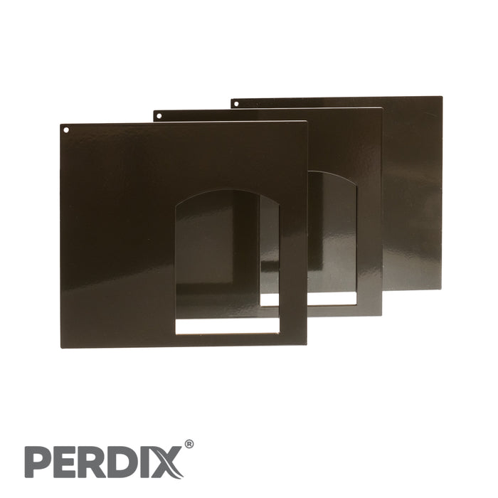 Perdix Spring Trap Wooden Tunnel.  To prevent non-target animals captures, each trapping tunnel comes with a 2mm olive drab powder coated steel excluder at each end. A solid excluder is also provided to allow the tunnel to be used as a single-entry set.