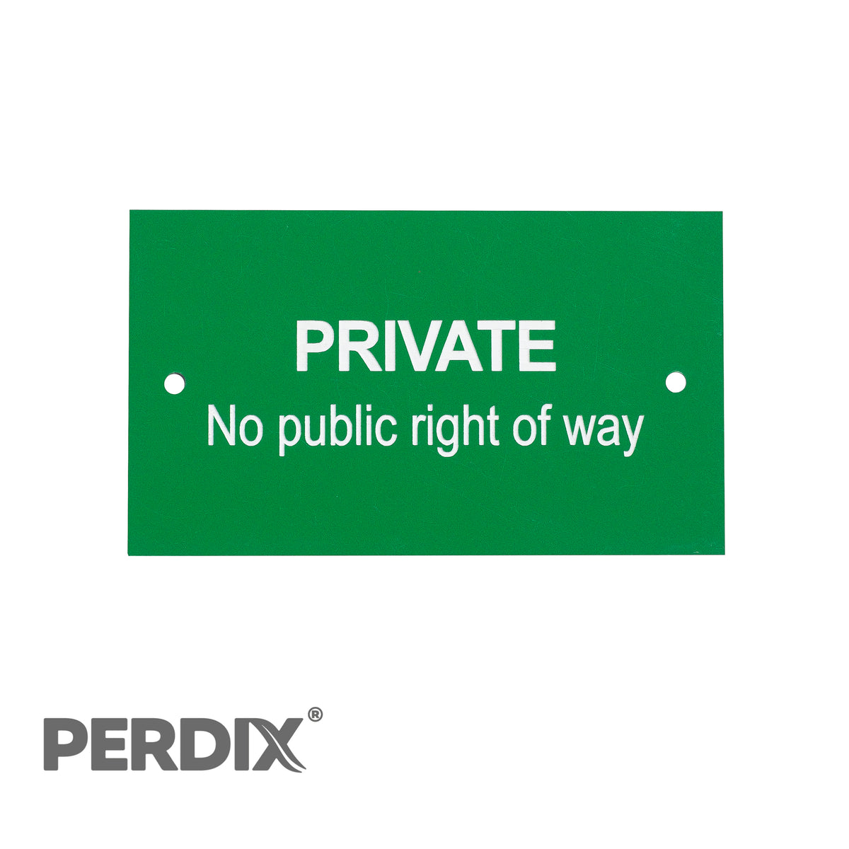Vsafety Cartello "Private No Public Right Of Way" 450x150 Mm: Plastica Rigida 1 Mm, Serigrafato