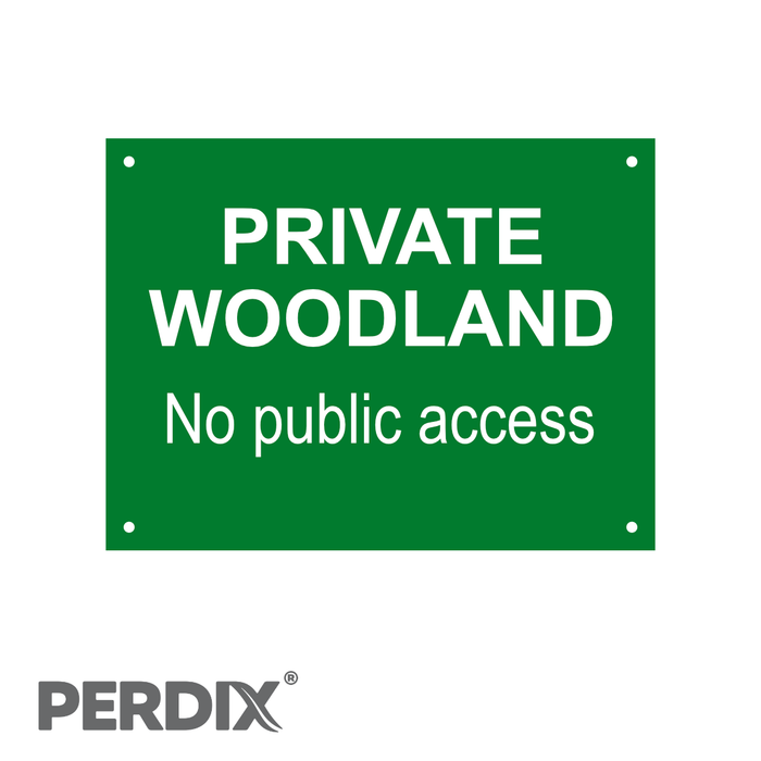 Private Woodland No Public Access Gate Sign - Large