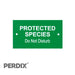 Protected Species Gate Sign- Small.