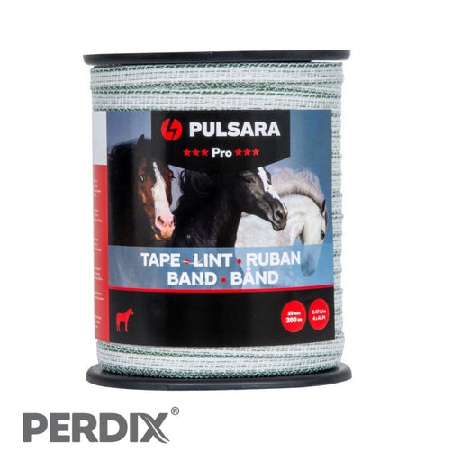 Pulsara Electric Fence Tape Pro 10mm x 200m - White
