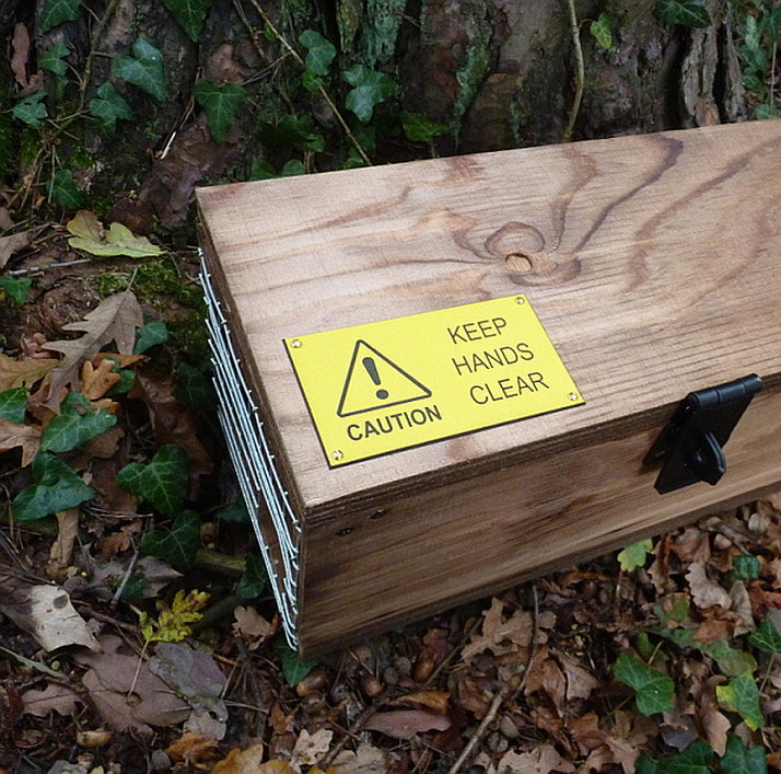 Spring Warning Sign Spring Trap Caution Sign — Perdix Wildlife Supplies