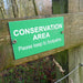 conservation area gate sign for farms and estates