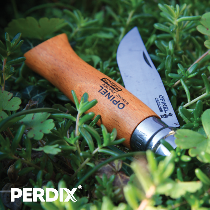 The Opinel pocket knife, the essential companion. Exceptional cutting quality and ease of sharpening.