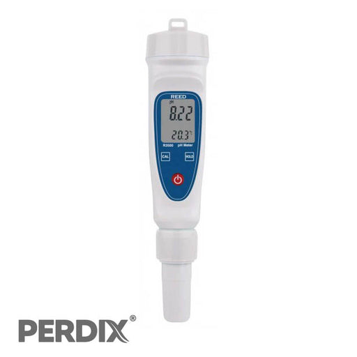 REED R3500 pH Meter. This digital pH pen displays both temperature and pH simultaneously on a dual LCD display. The R3500 features automatic temperature compensation for accurate readings and includes a built-in calibration procedure.