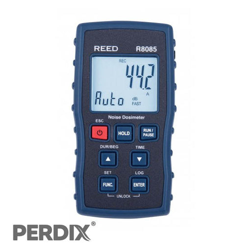 REED R8085 Noise Dosimeter. High accuracy Noise Dosimeter allows a user to measure, capture and calculate sound exposure levels.